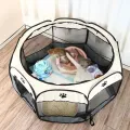 Portable Foldable Pet PlayPen for Dog Pet Cat Rabbit Guinea Pig, Indoor/Outdoor Fabric Playpen Cage Kennel Tent. 
