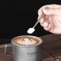 Tiartisan 2pcs Titanium Coffee Tea Stirring Spoon Juice Dessert Ice Cream Spoon Ultralight Durable Outdoor Camping Tableware. 