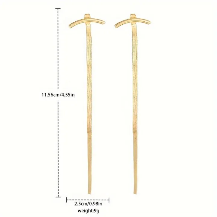 Long%20Snake%20Chain%20Earrings%20for%20Women%20Golden%20Glossy%20Arc%20Geometric%20Statement%20Minimalist%20Fashion%20Jewelry%20Gifts%20-%20Image%205