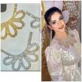 Embroidery Neckline Lace Turkish Style For Brand Fabrics, Fancy Mirror Neck Design For Clothes, New Stone Necklace for Dress. 