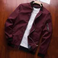 Men Bomber Jacket Thin Slim Long Sleeve baseball Jackets Mens Windbreaker Zipper Windbreaker Jacket Male Outwear Brand Clothing. 