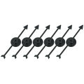 6pcs Plastic Arrow Pointer for Party DIY Board Game School Classroom Home Using Board Spinner.