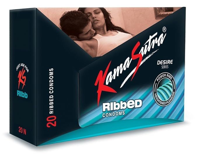 Pack of 20 Kamasutra Ribbed Condoms