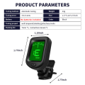 Guitar Tuner For All Instruments Clip on Electronic Tuner for Guitar Bass Ukulele Violin Mandolin Banjo.