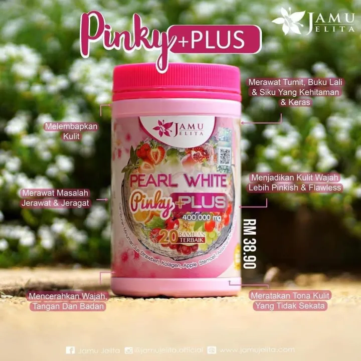Pearl White Pinky Plus Jamu Jelita Collagen – Radiant Skin & Pinkish ...