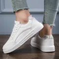 2023 Spring and Autumn Women's Campus Little White Shoes Fashion Trend Board Sneakers. 