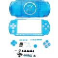 Full Transparent Replacement Housing Shell Kit For PSP 3000, Case Cover With Full Buttons Screws Repair Mod Accessories Set. 