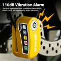 Motorcycle Bicycle Lock Alarm Protection Padlock Waterproof Brakelock with Keys Safety Anti-Theft Scooter Wheel Disc Brake Locks.