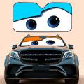 Lightning Mcqueen Angry Eyes Car SunShade Car Sunshade Covers Cover Universal Windscreen Folding Visor.