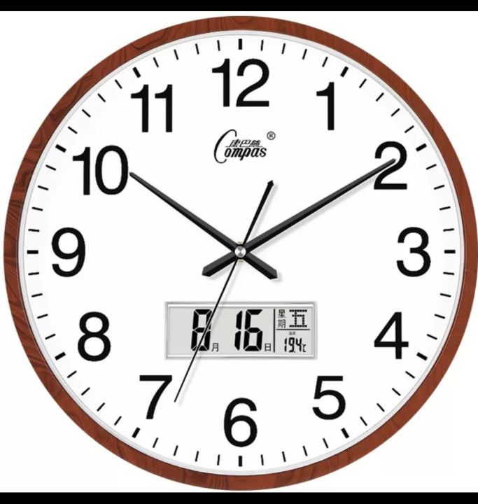 COMPAS  wall clock တိုင်ကပ်နာရီ  ( နာမည်ကြီး COMPAS တဆိပ်) 10 inches #Clock #USA export package