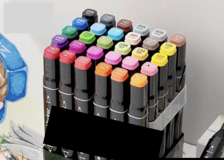 Black marker double side highlter tip and round tip markers fine broad tip marker 30pc