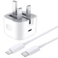 Iphone Charger 35 Watt Three Pin Power Adapter With USB-C To Lightning Cable. 