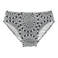 Spiral Optical Swim Trunks Stretchy Soft Skin-friendly Men's Triangle Swim Trunks Beach Carnivals Swimming Bathing Swimwear. 
