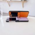 Litchi Patterned Leather Phone Case for   Z Flip 7 6 5 4 3 Flip6 Flip5 Flip4 Flip7 5G Ring Holder Shockproof Cover. 