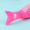 Electric Battery Operated Vibration Fish Toy With 3D Lights - Multicolor. 