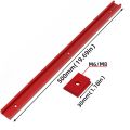 T30 Track 50cm Aluminium T-Slider T Slot Miter Track Jig - Woodworking Miter Gauge Guide Chute - Workbench/Saw Router Table Tool. 