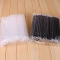 100Pcs 11mm Wide Plastic Drinking Straws BPA Free Disposable Reusable for Boba Milkshake Smoothie Slushie Juice Bubble Tea Straw. 