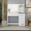 Dressing table with Mirror for girls boys, Bedroom Furniture Modern Design, Dresser. 