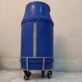 1 x Iron Stand Trolley Caddy for 11.8 kg LPG & Propane Gas Cylinder ; 50 kg Load Capacity / Cylinder Trolley / Steel Dolly with 4 Swivel Casters Wheels. 