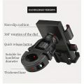 Universal Motorcycle & Bicycle Phone Mount 360° Rotatable Secure Anti-Shake Handlebar Holder with Automatic Locking Mechanism. 