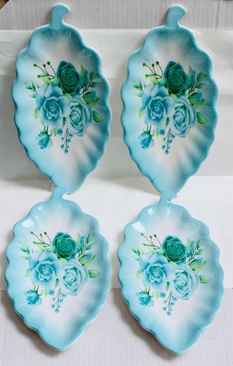 Pack%20of%204%20Melamine%20Leaf%20%F0%9F%8C%BF%20Tray%20For%20Serving%20Food%20and%20salad%20-%20Image%204