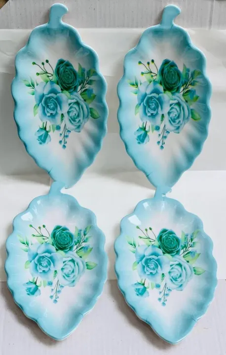 Pack%20of%204%20Melamine%20Leaf%20%F0%9F%8C%BF%20Tray%20For%20Serving%20Food%20and%20salad%20-%20Image%204