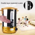 Double Layer Electric Water Bucket, Stainless Steel Double Layer Insulation Bucket with Faucet, 30~110 ℃ Temperature Can be Controlled. 