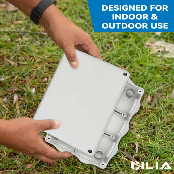 CILIA%201pc%20Waterproof%20Junction%20Box,%20IP55%20Outdoor%20Electrical%20Box,%20Durable%20PC%20Plastic%20Enclosure%20for%20Indoor/Outdoor%20Use,%20No%20Openi%20-%20Image%205