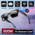 World Premiere 2026 New AI Shooting Glasses 4K HD 800W Pixels Camera Bluetooth Call Voice Assistant AI Translation Smart Glasses.