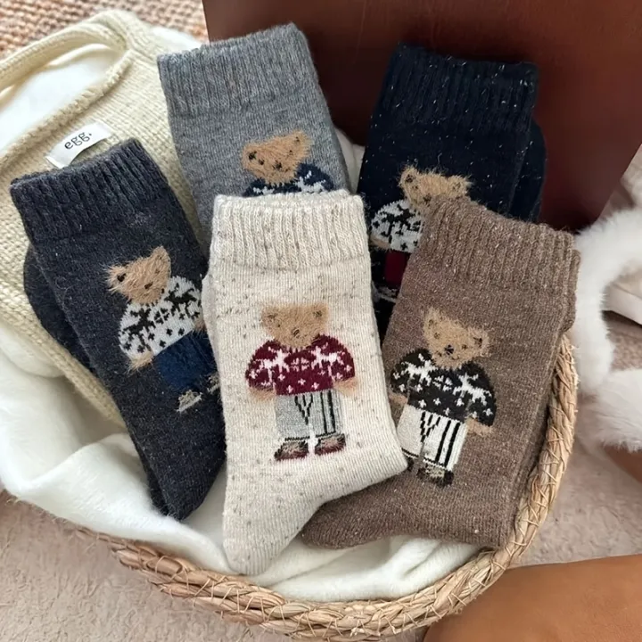 2/5%20Pairs%20of%20Socks%20with%20Random%20Colors,%20One%20Size%20Fits%20All,%20Thickened%20for%20Autumn%20and%20Winter,%20Exquisite%20Socks%20for%20Christmas%20,%20Cartoon%20Bear%20Pattern,%20Fashionable%20and%20Practical,%20Great%20Holiday%20%20Items%20-%20Image%205