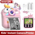 57mm Mini Thermal Printer Children
Digital Photography Print Instant Camera 1080PHD Dual Lens Kids Video Recorder for Girls Boys.