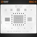 Amaoe Mac1-9 BGA Reballing Stencil For Mac M1 T2 MacBook Pro A2159 A1534 A1706 A1707 EN EM SSD DDR WiFi CPU NAND Power IC Chip. 