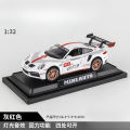 1:32 911 GT3 RSR alloy car model simulation car decoration collection gift toy Die casting model boy toy A415. 