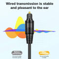 Digital Optical Audio Splitter 1 in 2 Out Toslink Fiber Optic 1 Male to 2 Male Cable for Home Theater Stereo System. 