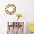 Aquarium decoration of glass mirror background wall 25cm 1 pc plastic painting sunburst mirror bathroom wall hanging drop ship. 