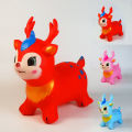 Inflatable Jumping Deer Ride on Toy Jumping Horse Thickened PVC Design for Safe Indoor Outdoor Play Balance Training. 