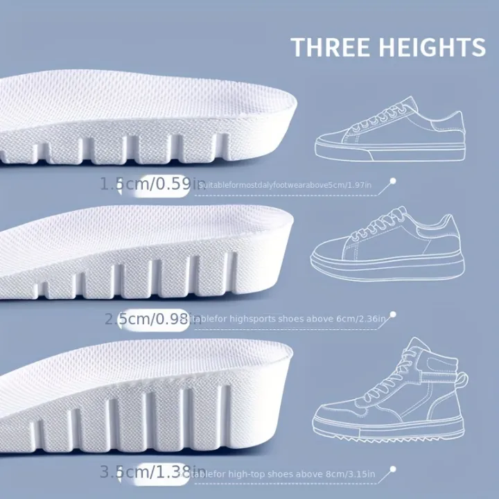1%20Pair%20New%201.5-3.5cm%20White%20Invisible%20Height%20Increase%20Insoles%20EVA%20Soft%20Light%20Shoes%20Sole%20Pad%20for%20Men%20Women%20Orthopedic%20Inserts%20-%20Image%202