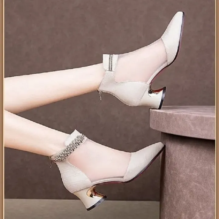 Botas%20Femininas%20Women%20Fashion%20Mesh%20Breathable%20Black%20Patent%20Leather%20Ankle%20Boots%20Lady%20Classic%20Beige%20Back%20Zip%20Autumn%20Shoes%20A235%20-%20Image%206