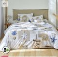 Badsheets full printed soft fabric cotton tiger print and plants. 
