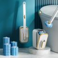 Household bathroom toilet cleaning brush, toilet brush, no need to drill holes, replaceable disposable toilet brush. 