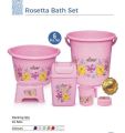 6piece plastic bathroom set / best washroom set for use / available in 3 diffrent colour beige blue pink / pure high quality plastic/. 