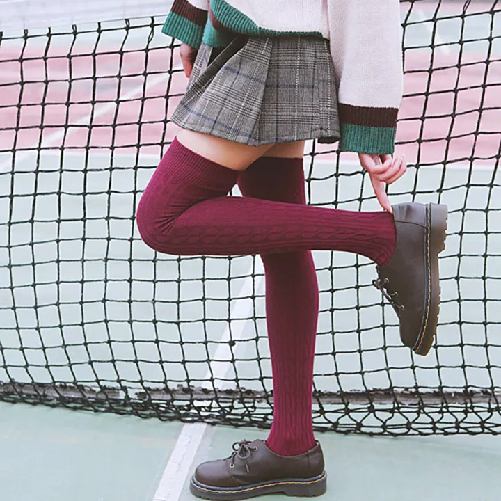 Ladies%20Women%20Knitted%20Thigh-High%20over%20the%20Knee%20Socks%20Solid%20Color%20Winter%20Long%20Stockings%20Women%20Girls%20Warm%20Hosiery%20Socks%20Gifts%20-%20Image%204