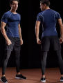 Men's Compression T-Shirt Summer Sportswear Running T shirt Elastic Quick Dry Sport Tops Tee Athletic Gym Workout T Shirts Men. 