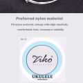 ZIKO Ukulele Strings Soprano Concet Tenor General Use Nylon Ukelele Strings Ukulele LOW G Strings Musical Instruments. 