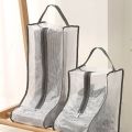Shoes Dust Cover Mesh Transparent Shoe and Boot Storage Bag with Zipper Portable Travel Dust Organizer Protector Bag.
