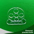 Billiards Rod Training Aids Pool Table Stick Practice 5 Holes Stable Pool Cue Accuracy and Club Control Trainer for Beginners. 