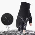 Winter Fishing Men's Gloves Women Cycling Warm Anti-Slip Gloves for Fishing Sports Touch Screen Two Fingers Cut Outdoor Angling.