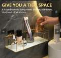 Washroom storage and cosmetics storage tray. 