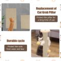 Cat Climbing Mat Cat Claw Board Non Falling Debris Vertical Wall Sticker. 