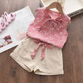 New Summer Baby Girls Clothes Children Sleeveless Vest Shorts 2Pcs/Sets Toddler Clothing Infant Fashion Costume Kids Tracksuits. 
